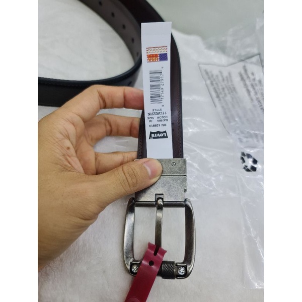 Thắt lưng da nam Levi's 2in1 chính hãng nhập Mỹ