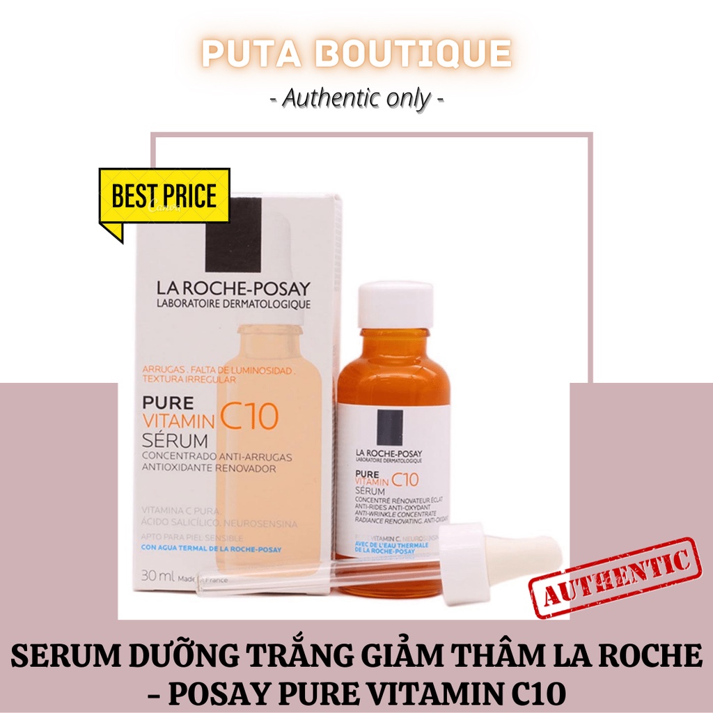 SERUM DƯỠNG TRẮNG GIẢM THÂM LA ROCHE - POSAY PURE VITAMIN C10