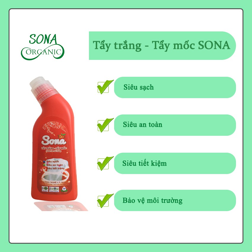 Tẩy Trắng - Tẩy Mốc SoNa 280ml