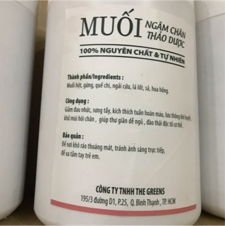 Muối ngâm chân thảo dược 100g
