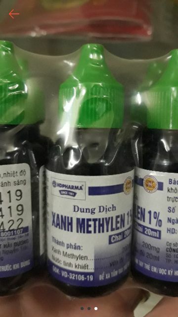 Combo 5 lọ dung dịch xanh methylen