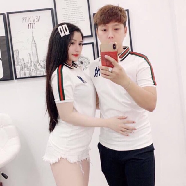 Áo thun nam nữ,áo phông cặp ngắn tay không cổ trẻ trung phong cách 2 màu đen trắng TCS 07