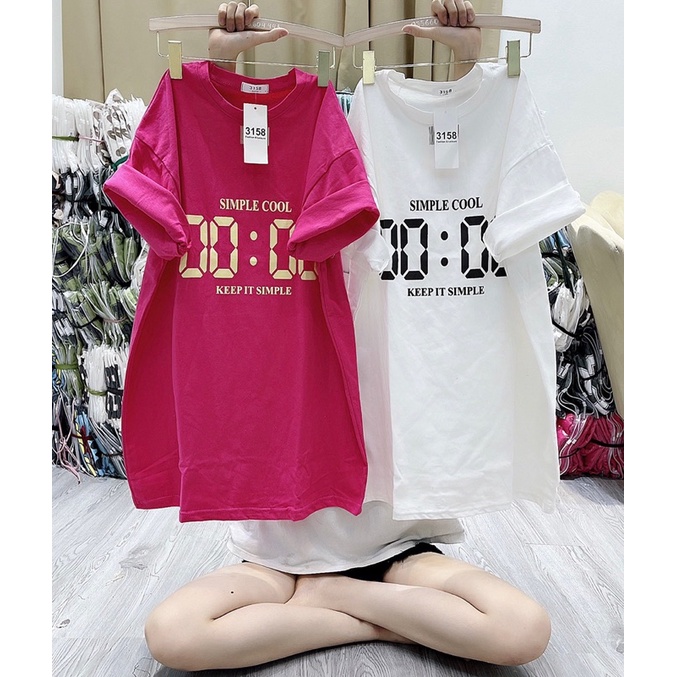 Áo Thun 3158 In Số Form Rộng Unisex Chất Cotton Khô Loại 1, Thoáng Mát, Thấm Hút Mồ Hôi - GUNN