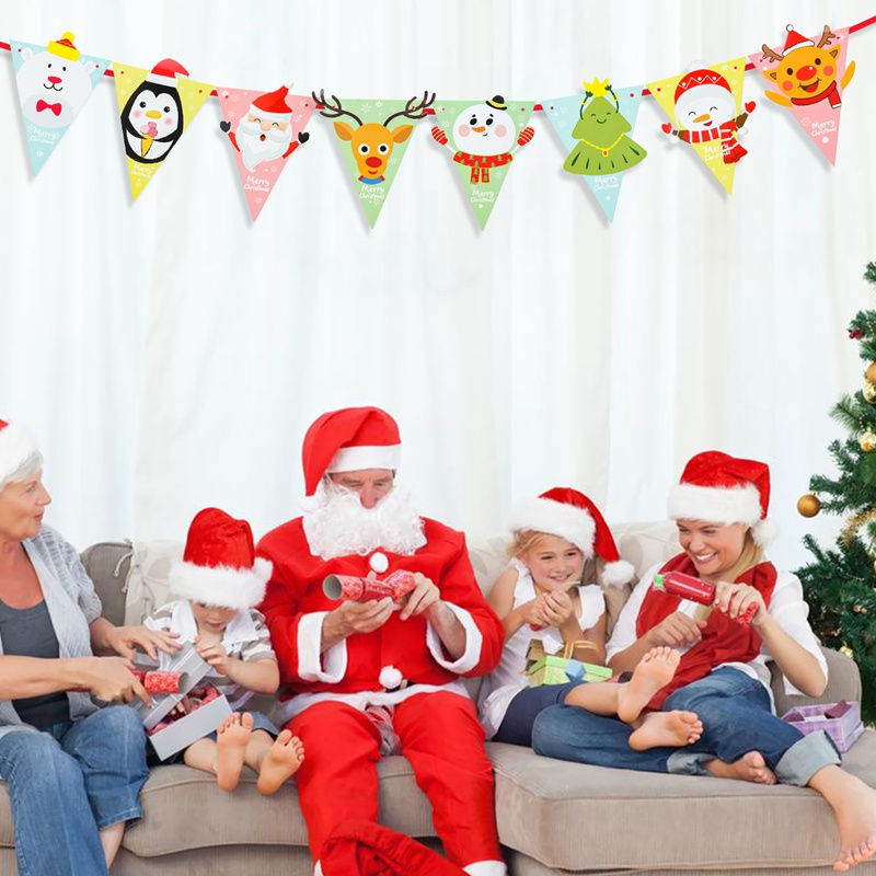 Dây Treo Trang Trí Giáng Sinh Năm Mới 2024 Hình Ông Già Noel / Người Tuyết