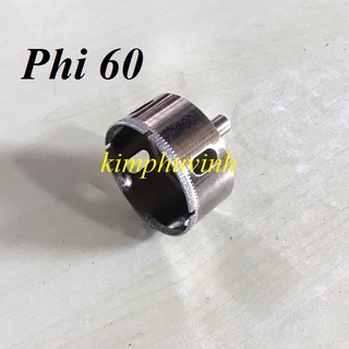 01 cái - phi 60mm mũi khoan kính - mũi khoan gạch men