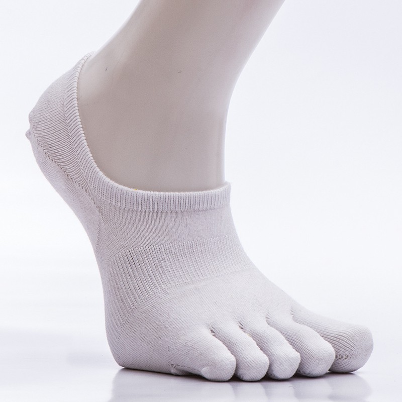 Đôi Vớ Thuyền Xỏ 5 Ngón Màu Trơn Hợp Thời Trang