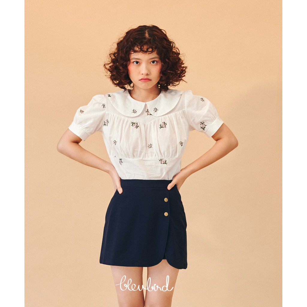 BLEUBIRD Quần váy vải cotton dập khuy DARJEELING SKORT