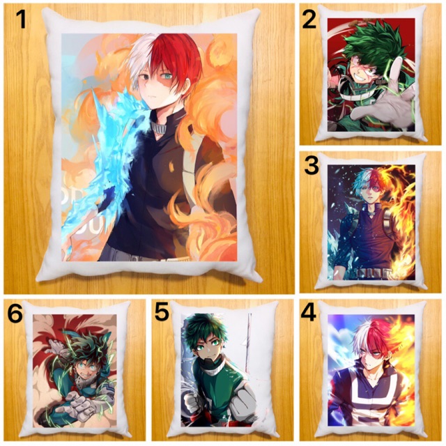 Gối my hero dài 40x50cm ruột bông hàn quốc