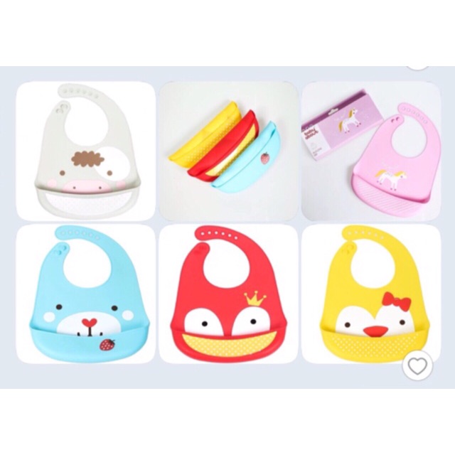 Yếm máng silicon ăn dặm cho bé