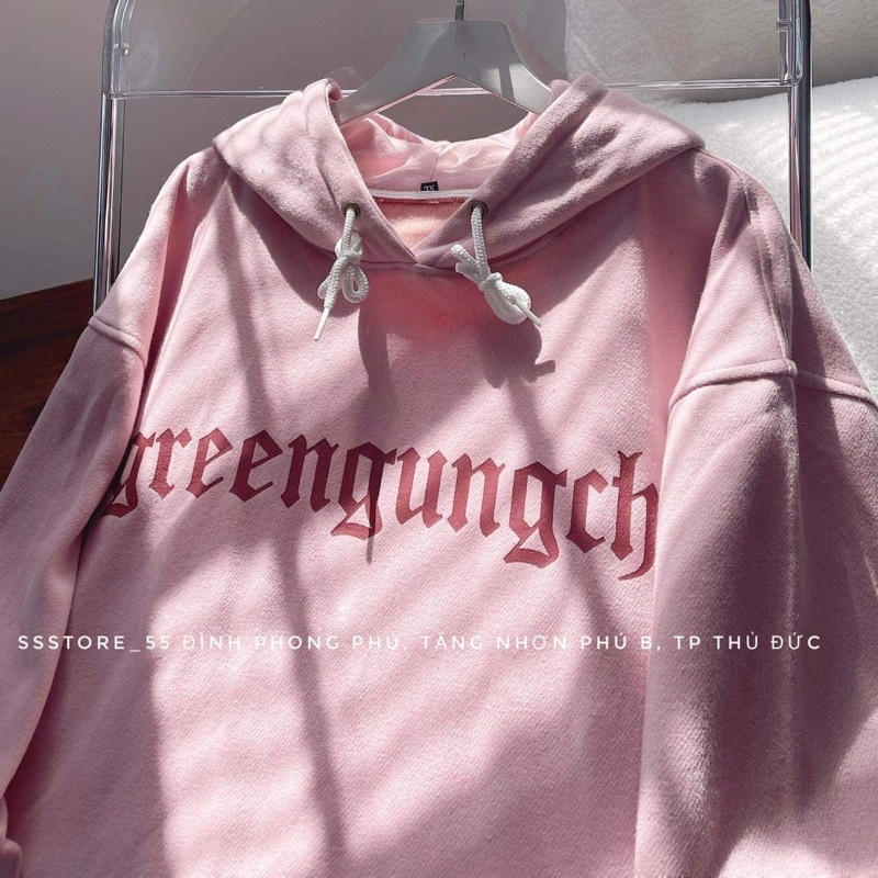 Áo hoodie Hồng GREE TC12