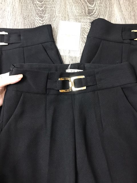 Quần baggy nữ khóa sườn giọt lệ phối phụ kiện siêu sang chảnh | BigBuy360 - bigbuy360.vn