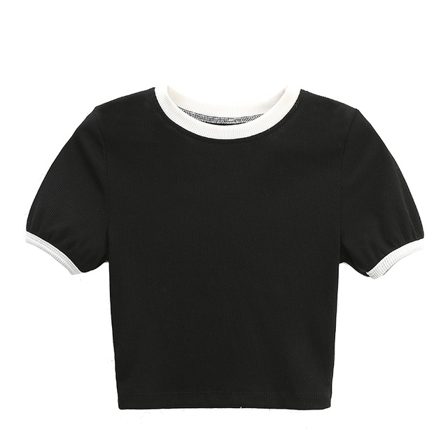 Áo croptop viền cổ vuông (CH)..