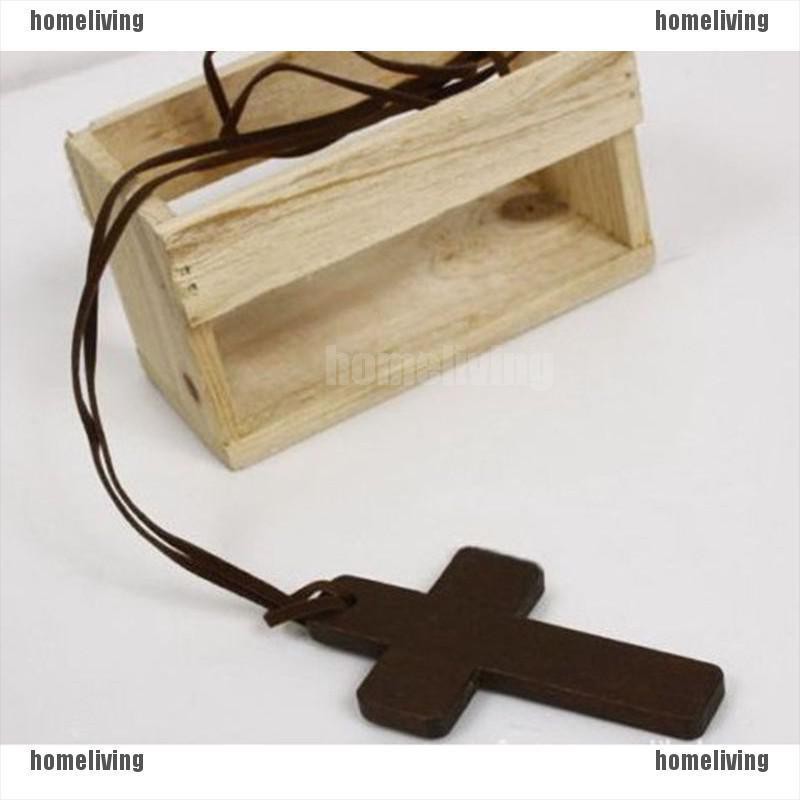 [homeliving] Vòng cổ Mặt Thánh Giá Bằng Gỗ Tổng Hợp