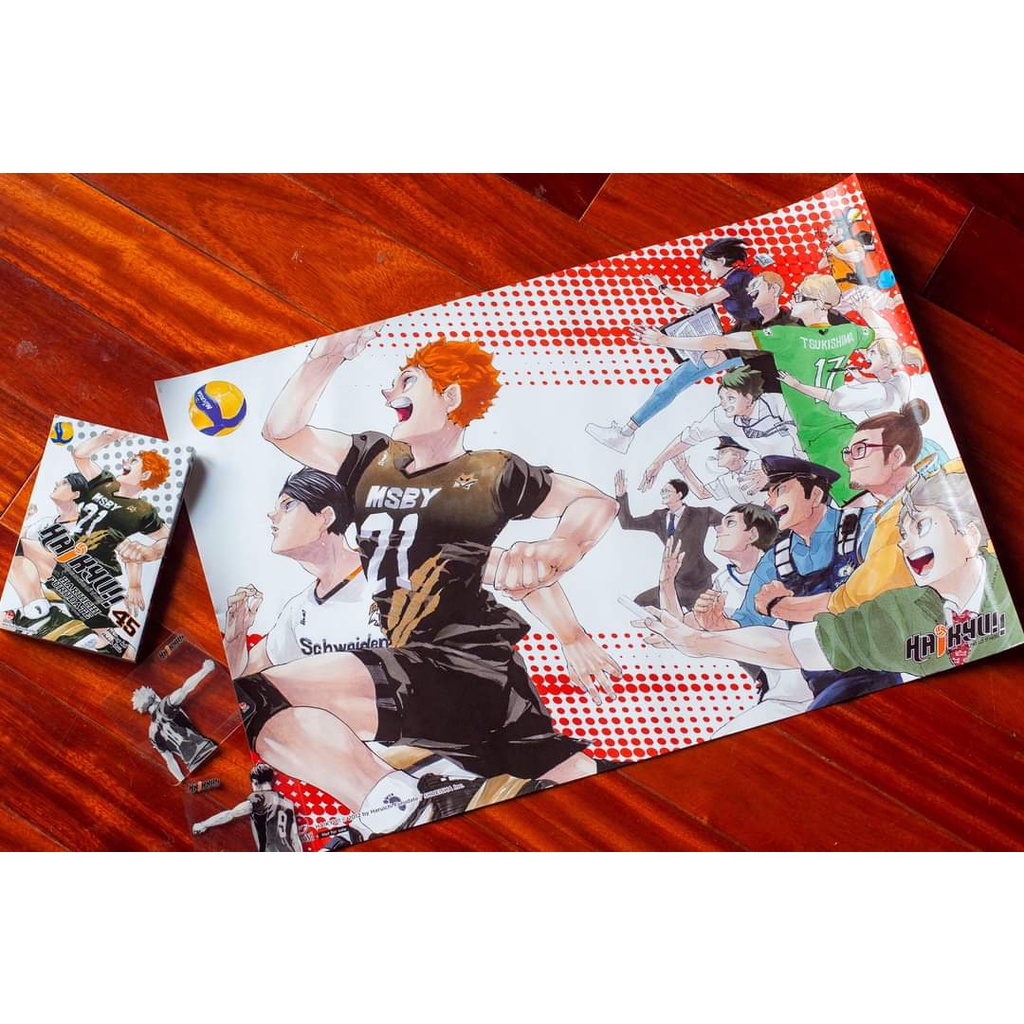 Poster Haikyu - Chàng khổng lồ tí hon vol 45