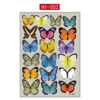 Decal Dán Tường Đàn Bướm 3D