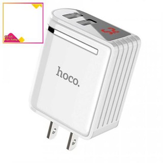 Đang Sale  CỦ SẠC NHANH 2 CỔNG CÓ LED Hoco C39 (VIP1) | Bền Bỉ Với Chất Liệu ABS Siêu Bền | 37001