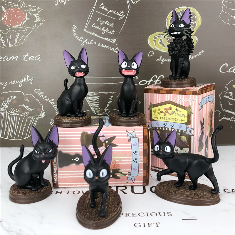 Mô hình chú mèo đen trong anime ddể bàn trang trí chất lượng cao