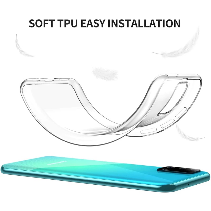 Ốp điện thoại TPU mềm mỏng trong suốt cho Samsung Galaxy S7 Edge S8 S9 S10 Lite 5g S20 Fe S21 Note 8 9 10 Plus 20 Ultra