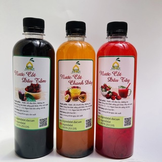 Nước cốt dâu tây, dâu tằm, chanh dây nguyên chất, siêu ngon