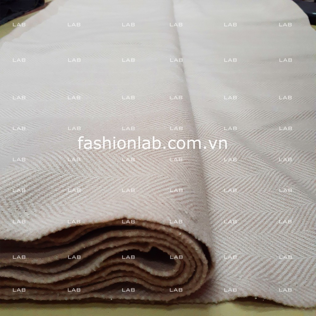 Vải dạ tweed kẻ khổ 150cm may áo khoác (m) #0309