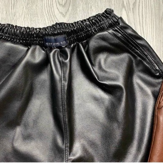 Quần Da vạt bầu cạp cao phối 2 túi sành điệu (hình thật)PC