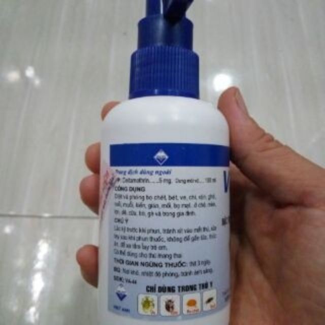 Ịt ve ghẻ bọ chét viatox đậm đặc 100ml