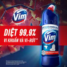 SALE Combo 3 Nước Tẩy Bồn Cầu Vim Diệt Khuẩn (900ml) - Xanh Biển (Siêu HOT)