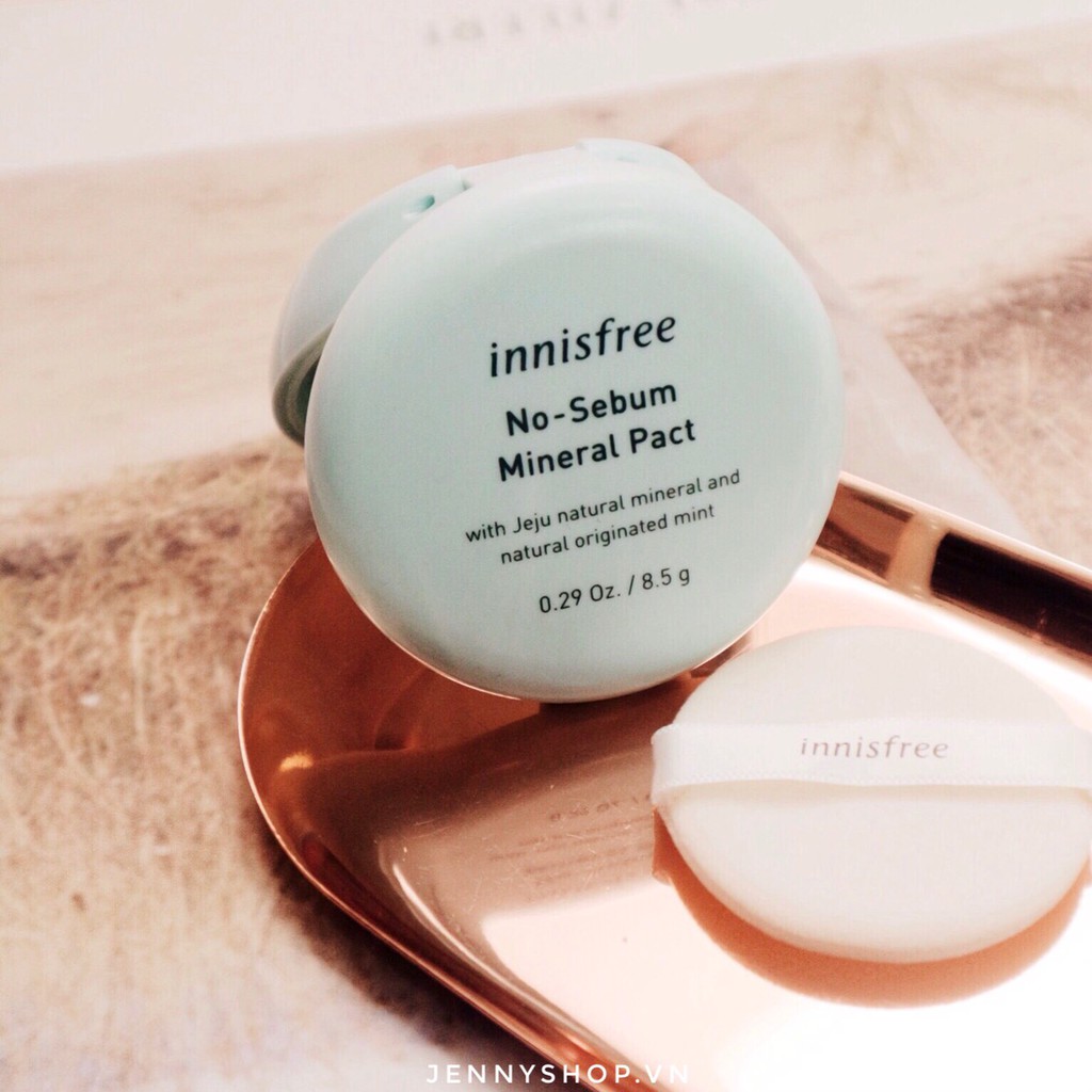 Phấn Phủ Nén Kiềm Dầu Innisfree No Sebum Mineral Pact