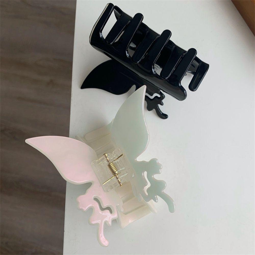 IVORY Kẹp Tóc Bướm / Cá Mập Hình Học Rỗng Sáng Tạo Ngọt Ngào Cho Nữ