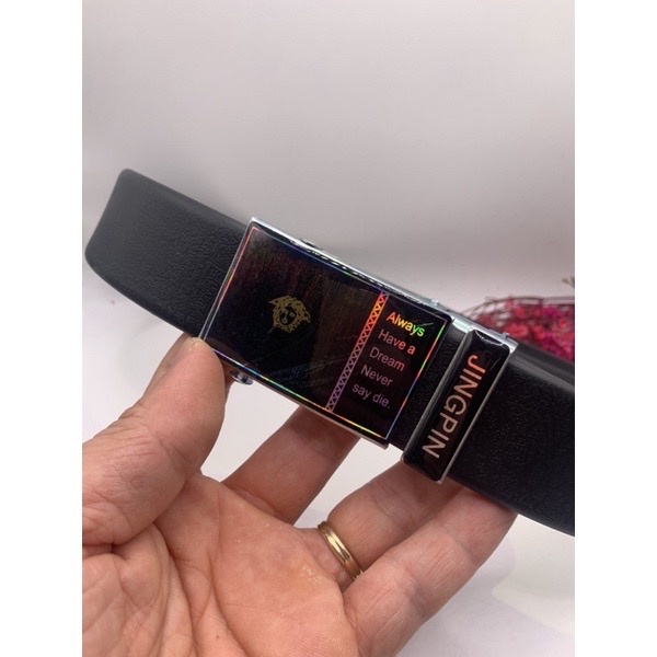 Dây nịt da học sinh - Thắt lưng nam khóa lăn