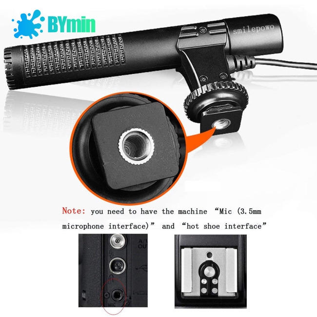 Micro thu âm kỹ thuật số 3.5mm cho d-slr camera Nikon / Canon / DV | BigBuy360 - bigbuy360.vn