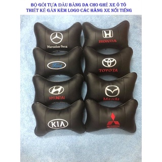 Gối tựa đầu ô tô có in logo các hãng xe nổi tiếng