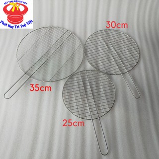 Vỉ nướng inox Trí Việt đa năng có tay cầm đủ kích thước