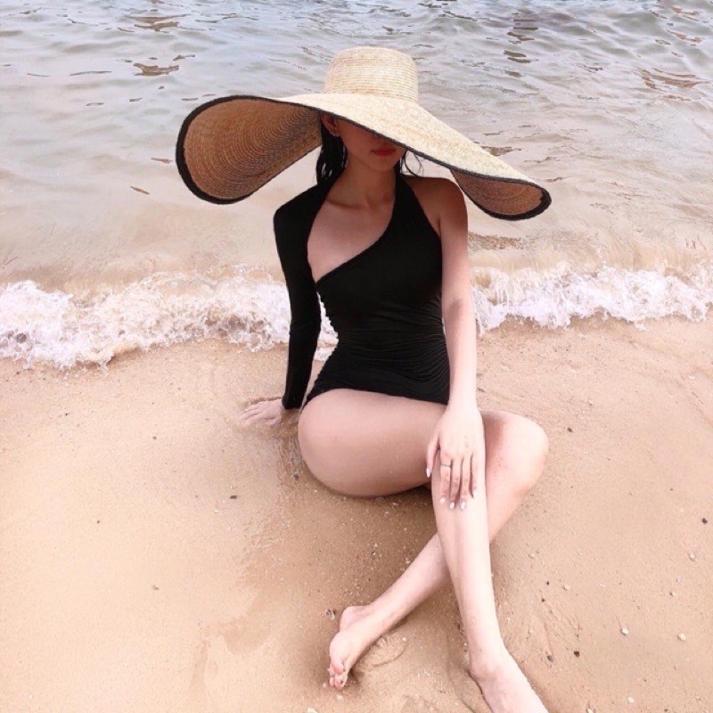 [ HÀNG CÓ SẴN ] Bikini lệch vai dài tay cao cấp (hình thật)