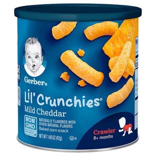 [HÀNG MỸ] Bánh ăn dặm cho Bé Gerber Lil' Crunchies (42G) - Dinh Dưỡng Tốt Cho Bé