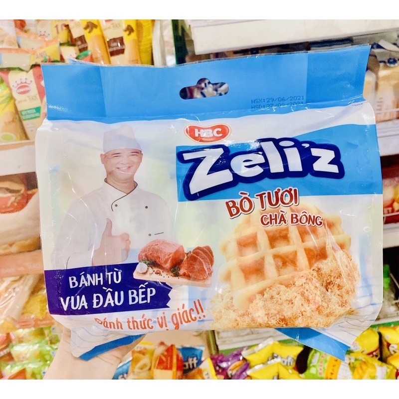 BÁNH ZELI'Z CHÀ BÔNG 4 VỊ GÓI 156G