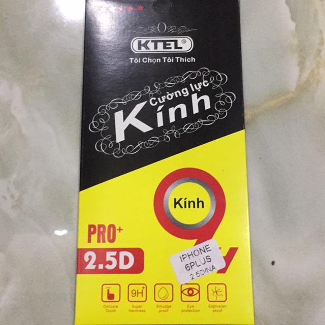 Kính cường lực ip6 plus/6s plus