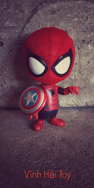 Mô hình Chibi Spider Man,được làm từ nhựa cao cấp.