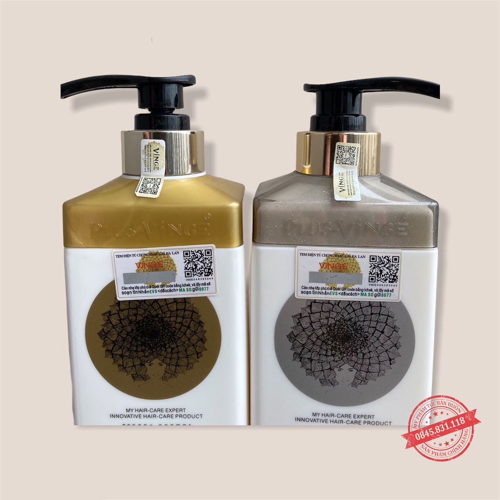 Cặp dầu gội xả Collagen Vinge Trắng |Kích Thích Mọc Tóc, Phục Hồi Tóc Hư Tổn☄️Hàng Chính Hãng CT52