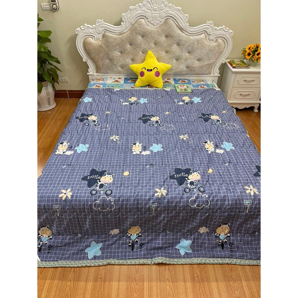 [NHẬP] Chăn hè cotton cao cấp (Không phải poly) trần bông - Ảnh thật tại cửa hàng - 2m2x2m