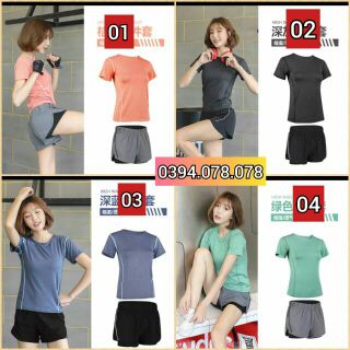 [Sẵn hàng] - ĐỒ BỘ THỂ THAO TẬP GYM cho nữ hàng Quảng Châu