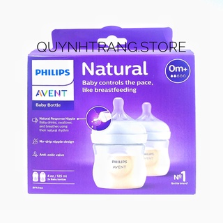 Bình sữa chống đầy hơi Avent Natural 125ml 260ml 330ml
