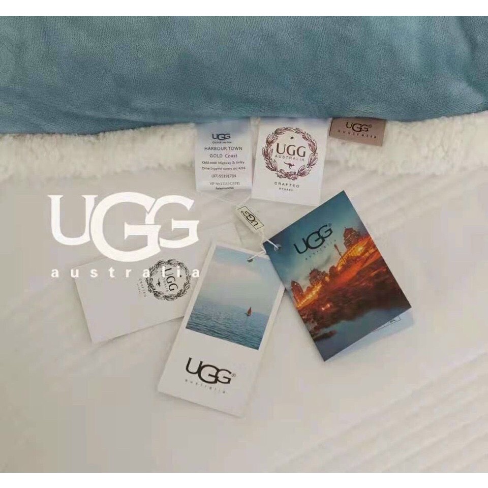 [KHÔNG CHÍNH HÃNG TẶNG CHĂN] Chăn lông cừu nhập Úc UGG - 100% lông cừu tự nhiên