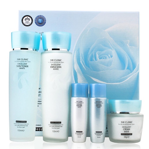 Bộ sản phẩm dưỡng trắng da 3W Clinic từ Hàn Quốc
