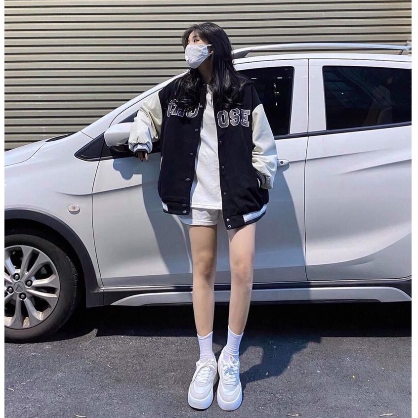 Áo Khoác Nữ, Áo Khoác Bomber Choose Phối Tay Siêu Hot Free Size | BigBuy360 - bigbuy360.vn