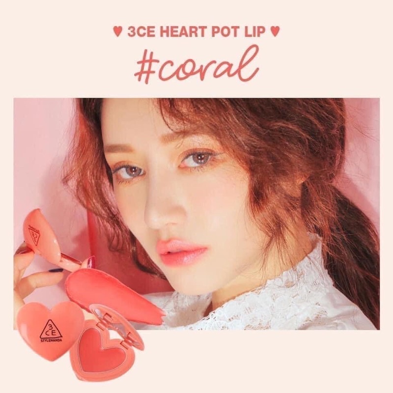 Son dưỡng 3Ce có màu Heart pot lip Hàn quốc