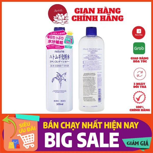 [Chuẩn auth] nước hoa hồng ý dĩ Naturie 500ml