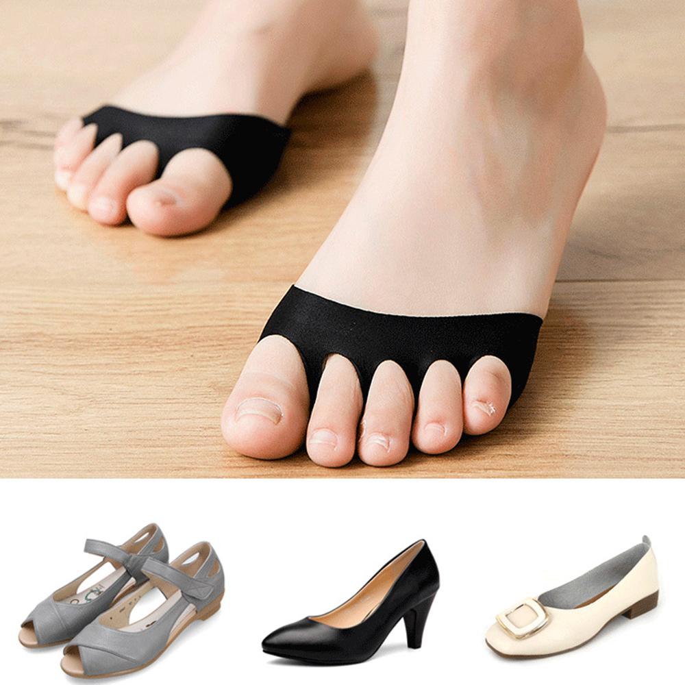 Vớ Nửa Bàn Chân Bằng Xốp Lót Tre Tàng Hình Chống Trượt Cho Nữ