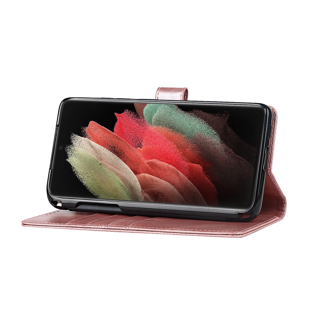 Bao Da Điện Thoại Nắp Lật Kèm Ngăn Đựng Bút Cho Samsung S21 Ultra 5G S pen SPEN S-pen Stylus Samsung Galaxy S21 Ultra 5G