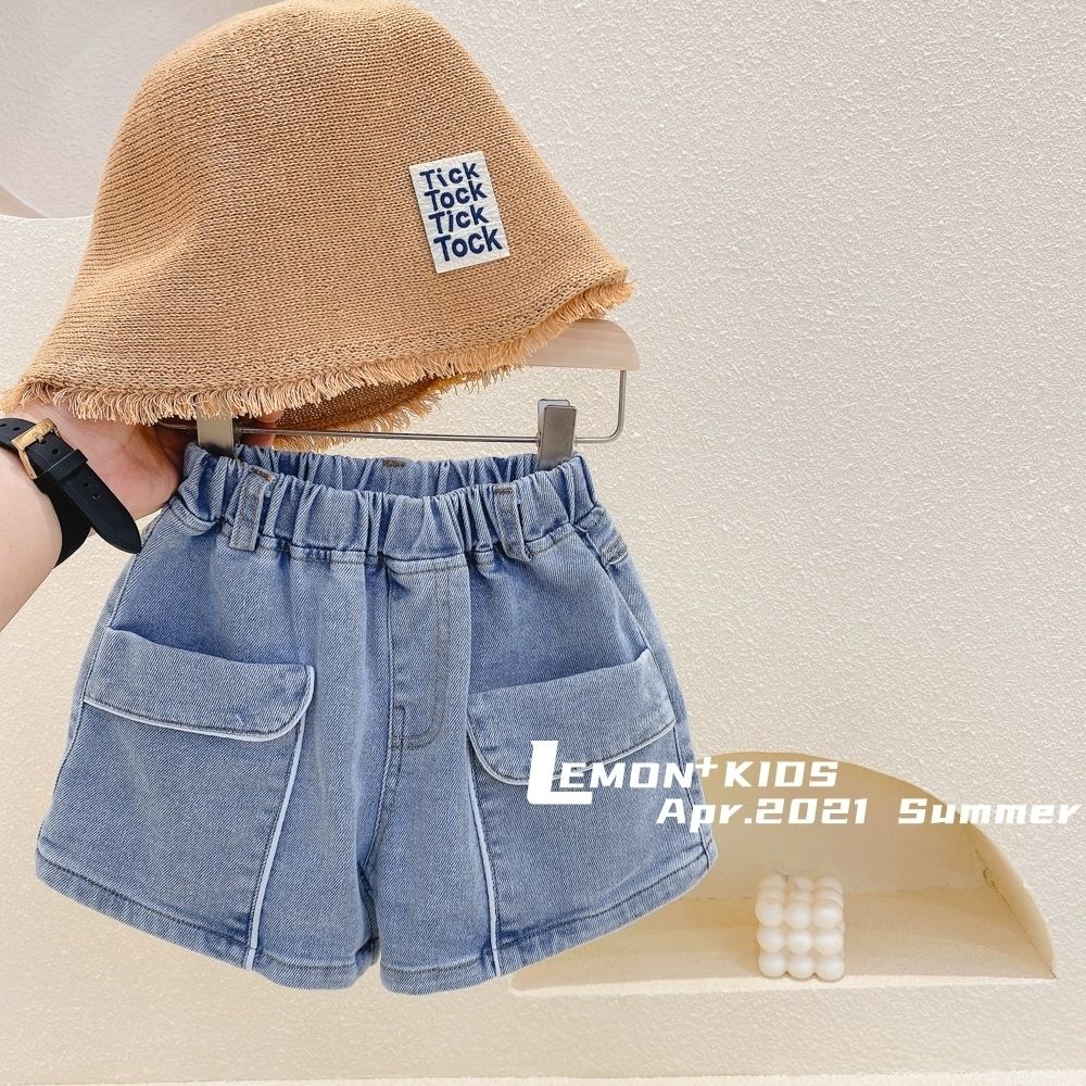 [Babycat] Hàng Có Sẵn Quần Jean Ngắn Phong Cách Hàn Quốc Nhật Bản Hàn Quốc Thời Trang Mùa Hè Kiểu Mới Dành Cho Bé Gái 2022